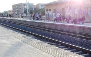 L’estació de tren de Vendrell. Eix