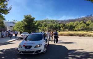 L’incendi a prop de la urbanització Mas Mel a Calafell afectaria unes set hectàrees de vegetació