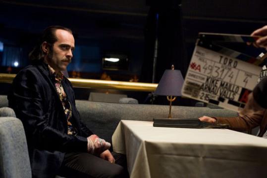 Luis Tosar durant el rodatge de 'Toro'. EIX