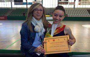 Maria Miravent vuitena al Campionat d'Espanya . Eix