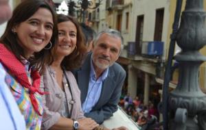 Mercè Conesa posa en valor la Festa Major de Vilafranca com a defensa de la cultura popular. Edgar Mata Roca / Diba