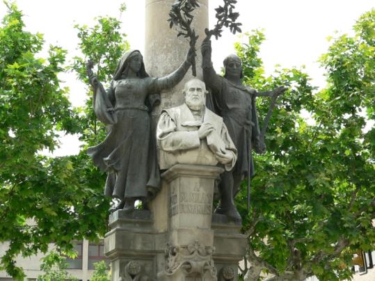 Monument a Manuel Milà i Fontanals de Vilafranca. Diputació de Barcelona