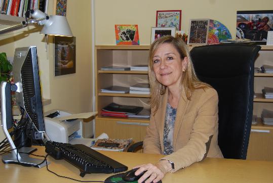 Neus Lloveras, candidata única a la presidència de l’associació de municipis per la independència. Clara Virgili