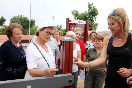 Nou espai lúdic i de salut per a la gent gran a la plaça Parellada de Sant Sadurní. Ajt Sant Sadurní d'Anoia