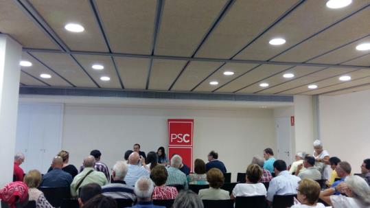 Núria Parlon explica a Vilanova la seva aposta per un canvi que torni a reconnectar el PSC. PSC