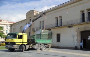 Obres a mida per reforçar l'estructura de l'edifici de les Casernes de Vilanova