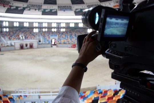 Panoràmica de l'interior de la Tàrraco Arena Plaça, on s'hi celebrarà el Concurs de Castells de Tarragona. ACN