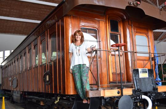 Pilar Garcia és la directora del Museu del Ferrocarril de Catalunya. Marta González