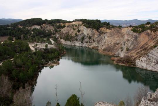 Pla general del Pèlag més gran del Parc dels Talls de Vilobí del Penedès, adequat recentment. ACN