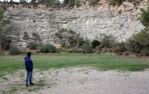 Pla obert del Pèlag sec del Parc dels Talls de Vilobí del Penedès on s'organitzen concerts durant l'estiu