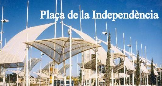 Plaça independència. Eix
