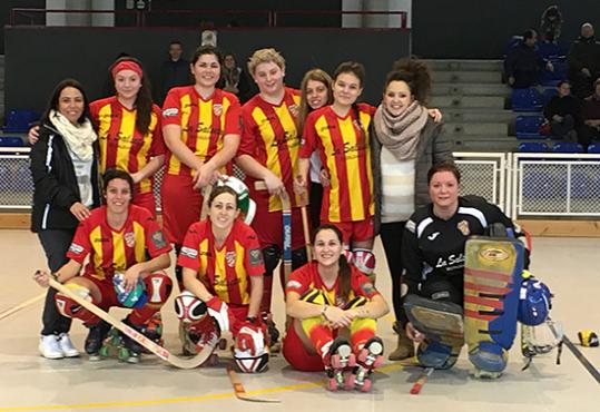 Plantilla de l'equip femení del CP Cubelles. Eix