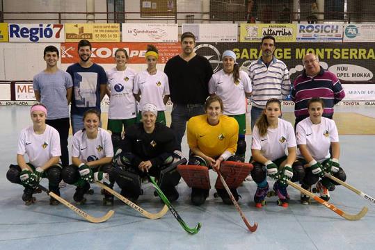 Plantilla del CP Vilanova femení. Eix