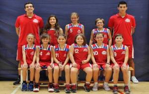 Plantilla del Mini Femení A del Samà . Eix