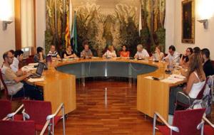 Ple de juliol de l'Ajuntament de Sant Sadurní d'Anoia. Eix