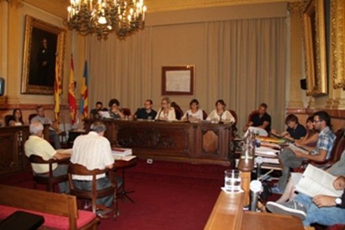 Ple municipal de Vilanova. Ajuntament de Vilanova