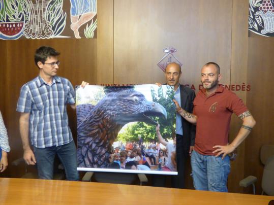 Presentació del projecte d’embelliment d’aparadors de comerços per Festa Major de Vilafranca. Ajuntament de Vilafranca