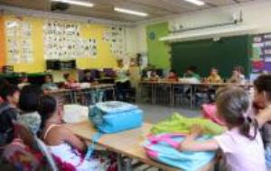 Primer dia de classe del curs 2016-17 a l'escola Charlie Rivel de Cubelles