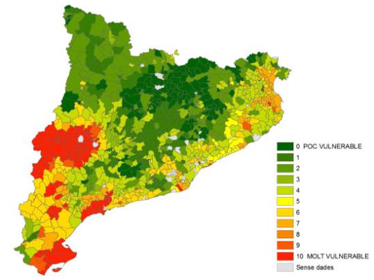 Primer estudi que avalua el grau de vulnerabilitat dels municipis catalans al canvi climàtic. EIX