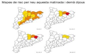 Protecció Civil recomana prudència en la mobilitat aquesta matinada i demà per possibles nevades. EIX