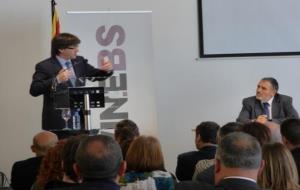 Puigdemont presideix l'acord entre WINEBS i URV per la formació universitària a Vilafranca
