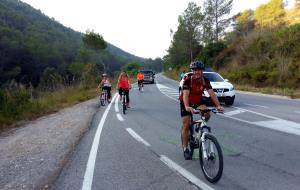 Pujada del BTT Nova Olivella al Castellot