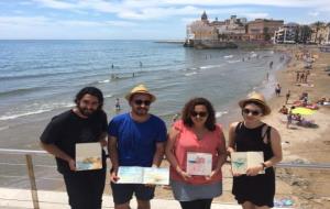 Quatre artistes pinten Sitges i ho pengen a les xarxes per promoure el turisme cultural. Ajuntament de Sitges