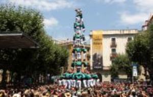 Quatre de nou amb folre dels Castelleres de Vilafranca