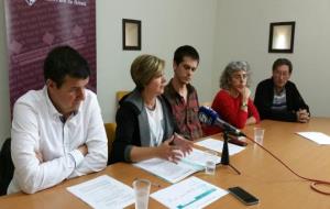 Roda de premsa de la Comissió de treball del Local de Ribes. Ajt Sant Pere de Ribes