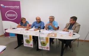 Rosa M. Esteve, de Sant Pere de Riudebitlles, Pol Pagès, de Sant Quintí de Mediona, Miguel Delgado, de la Mancomunitat i Ramon Riera, de Torrelavit. E