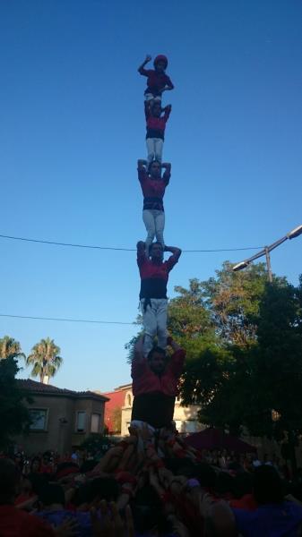 Sant Vicenç dels Horts veu el primer pilar de 6 carregat dels Xicots aquesta temporada. Enric Pagès Guasch