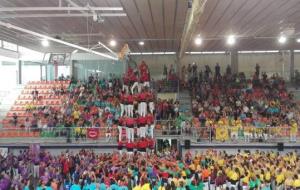 Set de set dels Minyons de l'Arboç al Concurs de Castells. Concurs de Castells