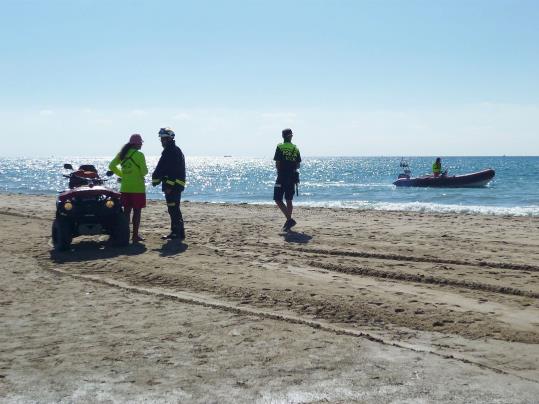 Simulacre d'emergència aquest divendres a les platges del Vendrell. Ajuntament del Vendrell