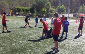 Taller de rugbi del dia de l'Esport d'Olivella