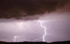 Tempesta sobre Vilanova i la Geltrú, de J. Campi