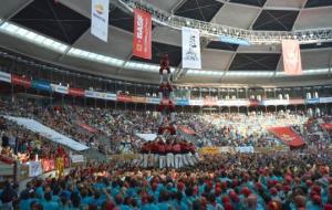 Torre de 8 amb folre dels Xicots de Vilafranca al Concurs de Tarragona. Xicots de Vilafranca