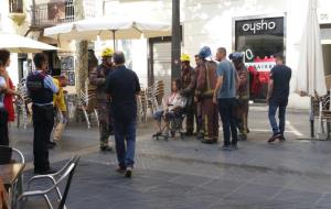 Tres ferits de poca gravetat en l'ensorrament d'un bloc de pisos a Vilanova