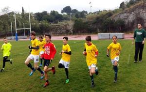 Trobada d'escoles de rugbi a Badalona. Eix