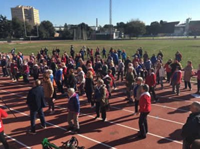 Una cinquantena de vilanovins són a Granollers participant del Cicle de Passejades per a la gent gran. Ajuntament de Vilanova