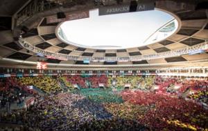 Una imatge de la jornada de diumenge de la darrera edició del Concurs de Castells de Tarragona, l'octubre de 2014. ACN