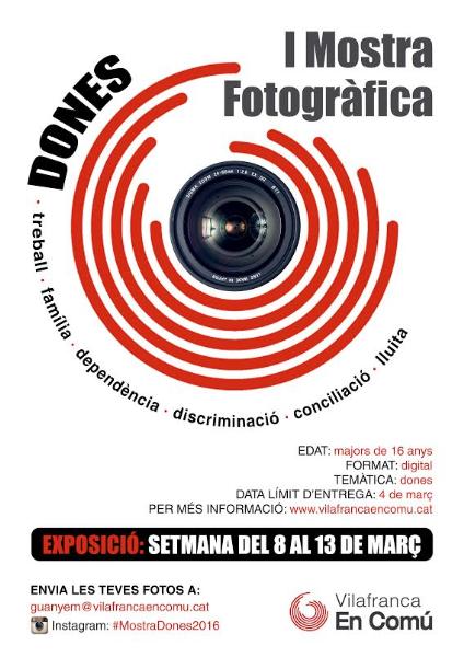 Vilafranca en Comú recull fotografies per la primera mostra ‘Dones’. EIX