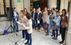 Vilanova commemora el Dia Mundial de la Salut Mental amb la lectura d'un manifest. Ajuntament de Vilanova