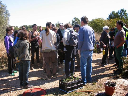 Visita als camins d'Adarró organitzada per la Plataforma en Defensa de l'Ortoll- Sant Gervasi. Plataforma Ortoll