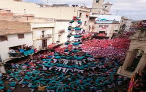 3 de 10 descarregat pels Castellers de Vilafranca en la Festa Major 2016. A. Ribas