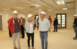 A punt de finalitzar les obres d'adequació de l'edifici annex a l'Ajuntament de Vilanova. Ajuntament de Vilanova