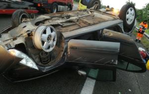 Accident de trànsit a l'AP-7 a Vilafranca