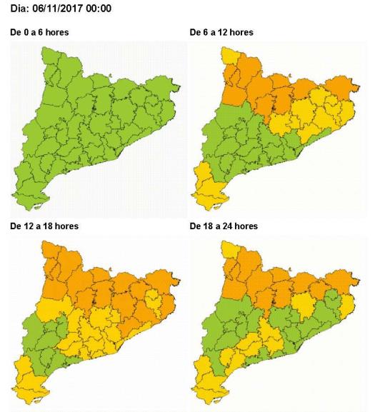 Activada l'alerta del pla Ventcat per fortes ventades generalitzades a partir d'aquest vespre. EIX