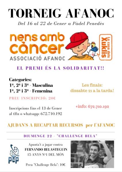 Torneig AFANOC de Pàdel a Vilafranca