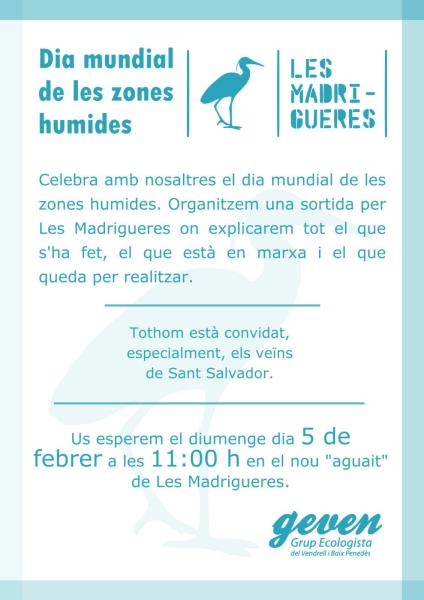 Dia Mundial zones humides, sortida per les Madrigueres