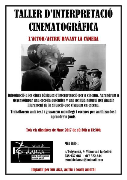 Taller d'interpretació cinematogràfica